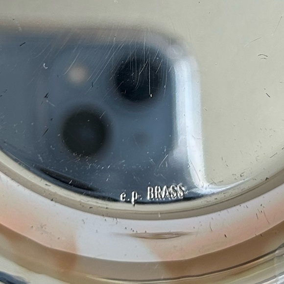 Vintage West German BMF Silver Plated Brass with Glass Inserts Cups & Saucers - Picture 5 of 14